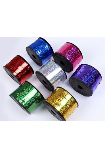 Gümüş Renk Ekstra Metalik Metalize Rafya İp 90 Metre