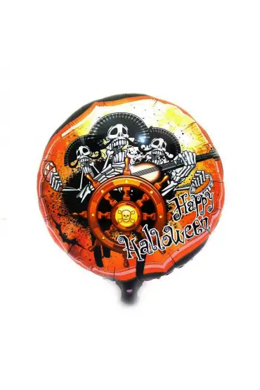 Kuru Kafalı Korsanlar Halloween Şekilli Folyo Balon 45 cm