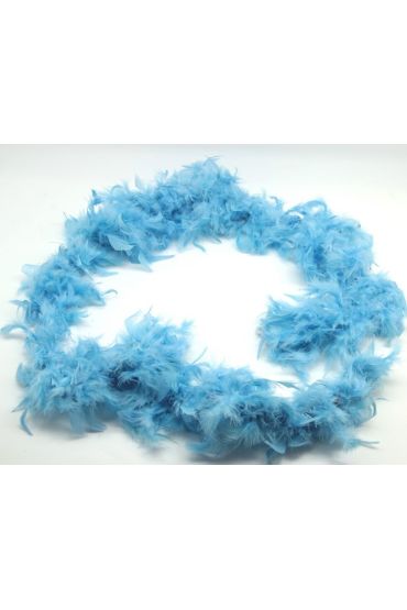 Bebek Mavisi Kabarık Tüylü Otriş Boa Dekorasyon Tüy 180 cm