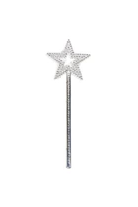 Yıldız Model Peri Asası Melek Asası Prenses Asası Metalize Gümüş Renk