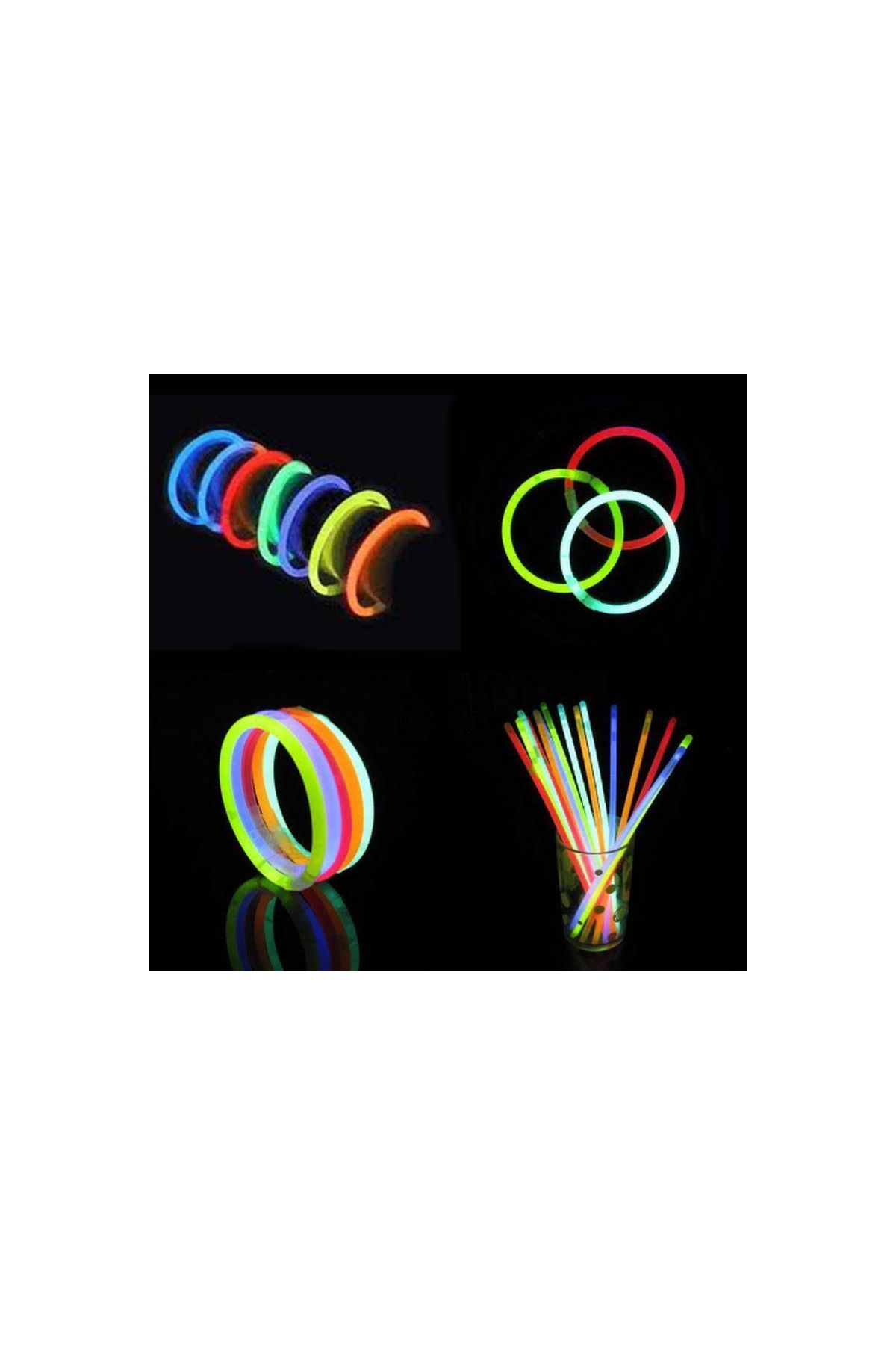 Glow Fosforlu Neon Bileklik 50 Adet