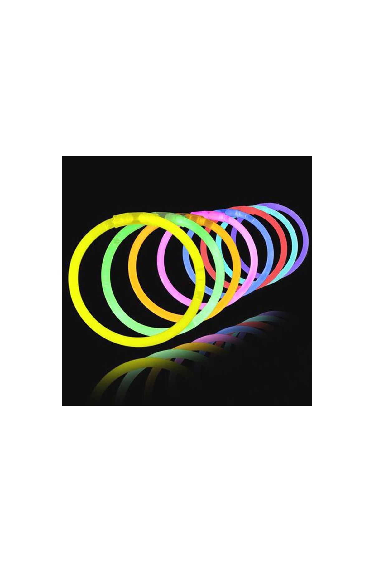 Glow Fosforlu Neon Bileklik 50 Adet