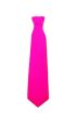 Plastik Parti Kravatı Neon Pembe Renk 12 Adet