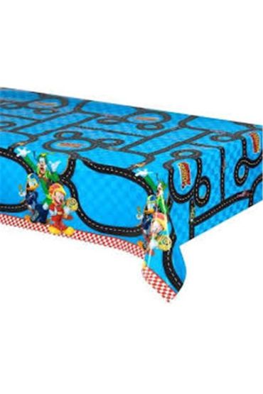 Mickey Mouse Roadster Racers Temalı Plastik Masa Örtüsü 120x180 cm