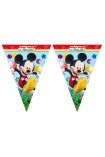 Mickey Mouse Temalı Üçgen Bayrak Flama Süsleme 3.2 Metre