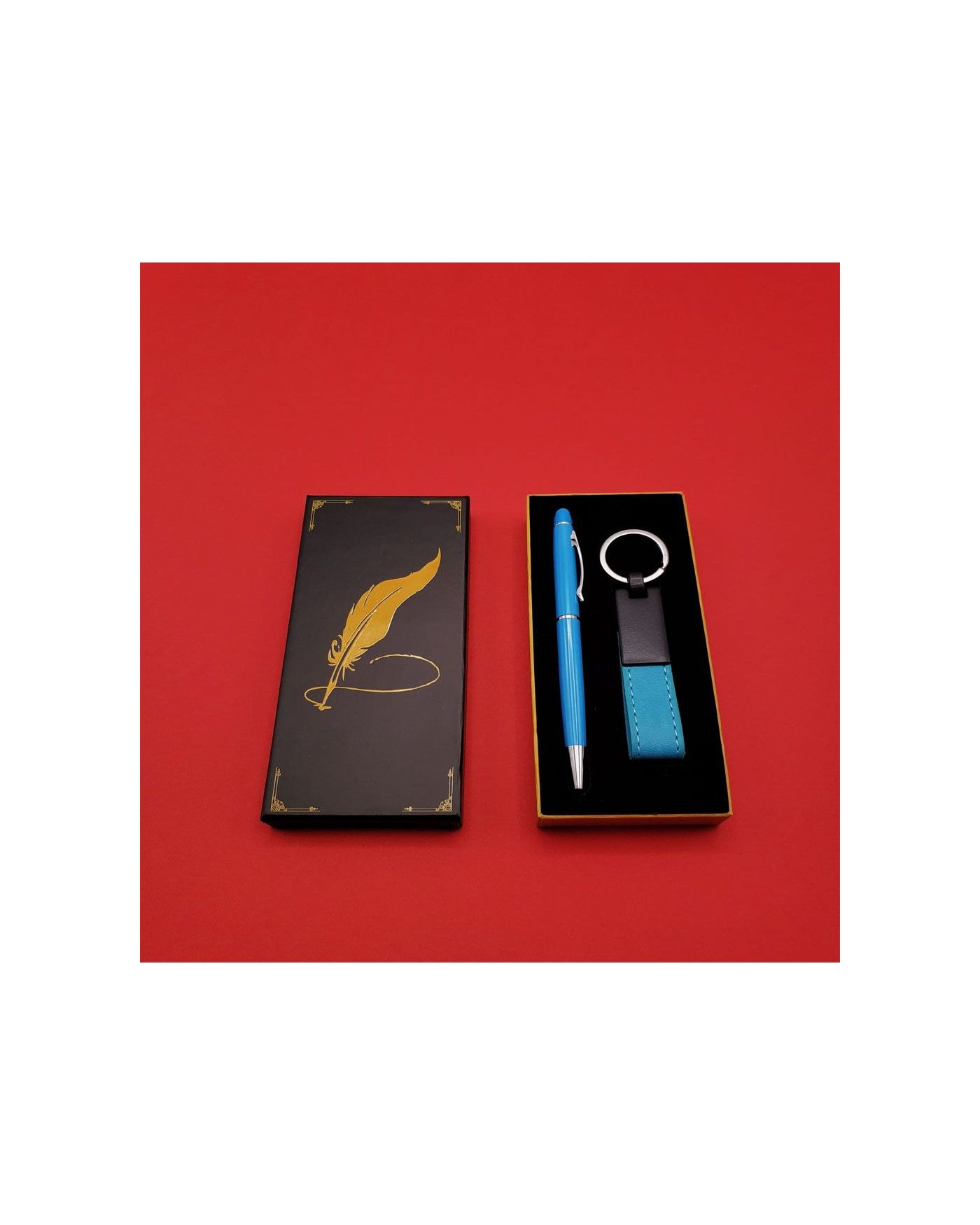 Metal Deri Anahtarlık Ve Kalem