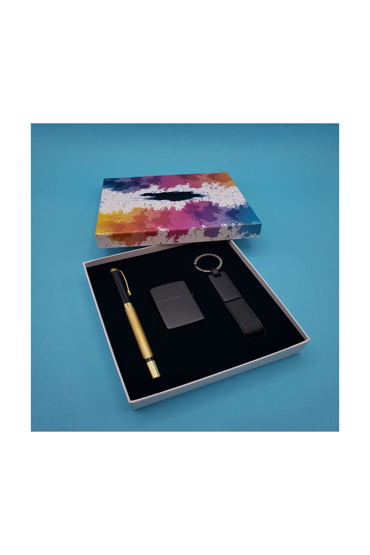 Kalem Anahtarlık çakmak Hediye Seti