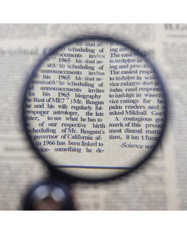 Nikula-5x 60mm Cam Optik Lens,katlabilir,deri Kaplamalı Cep Büyüteç-xx1051