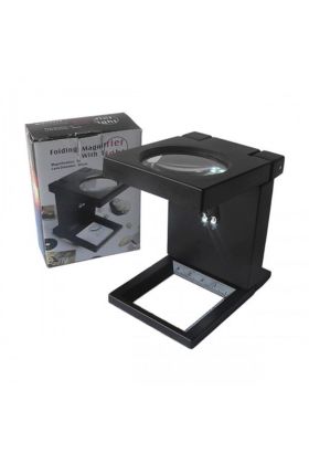 Nikula-katlanır Plastık,led ışıklı Test Cıhazı Büyüteç 2.5x90mm