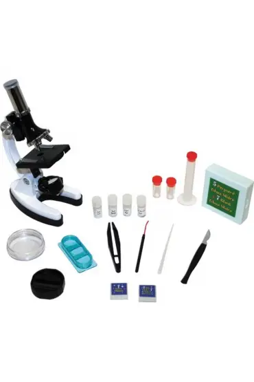 Nikula-mikroskop Taşınabilir Set 28 Parça Eğitim Mikroskop Kiti 300x 600x Ve 1200x çocuklara