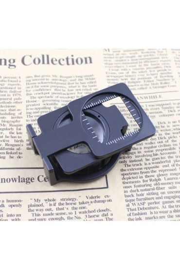 Nikula-tekstilciler Için  Kumaş Kontrolü Büyüteç,katlanan, Metal 15x Büyütme