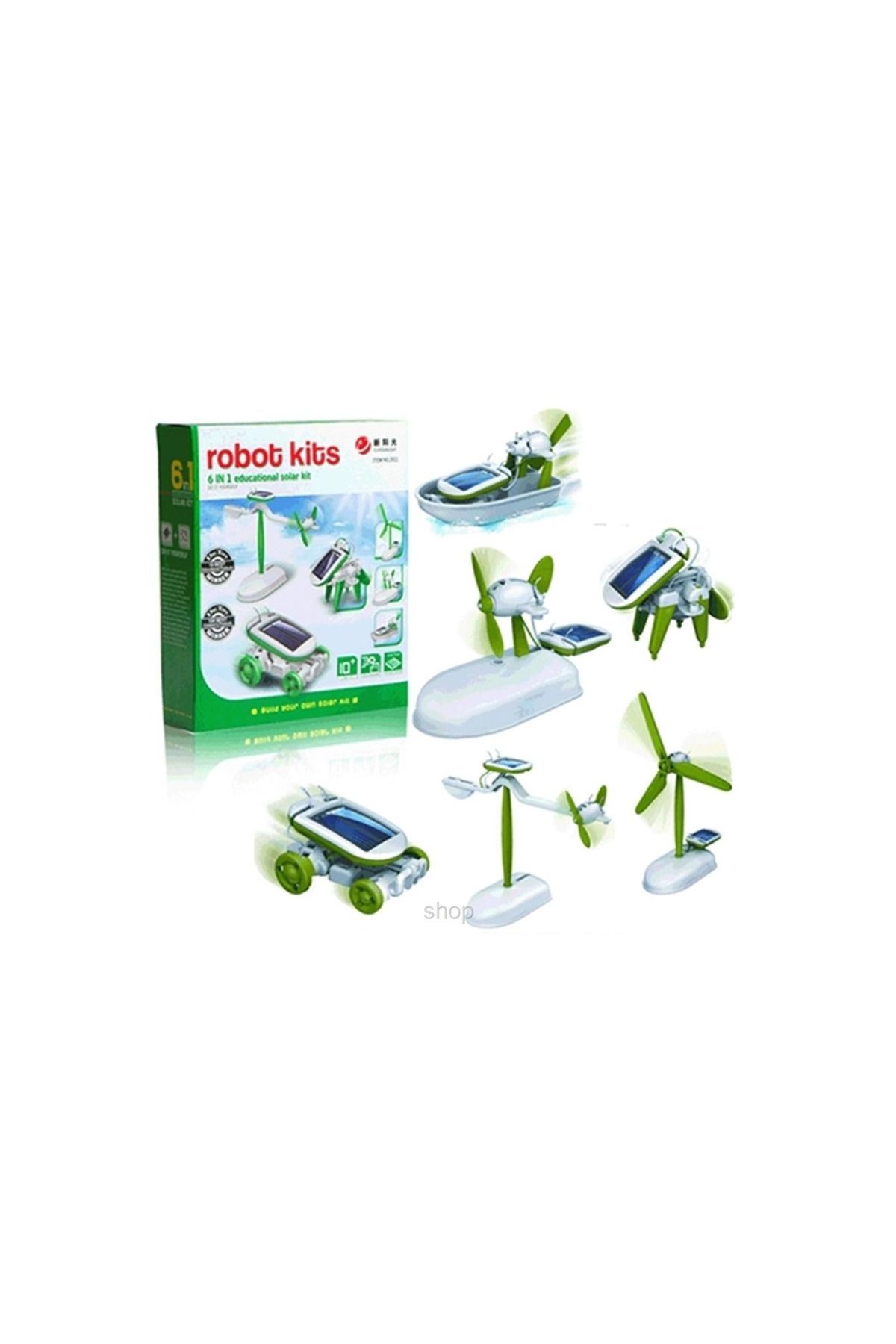 Güneş Enerjili Robot Oluşturma Seti (6 In 1)