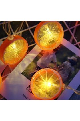 Limon Dilimi şeklinde Dekoratif Dolma 10 Lu Led