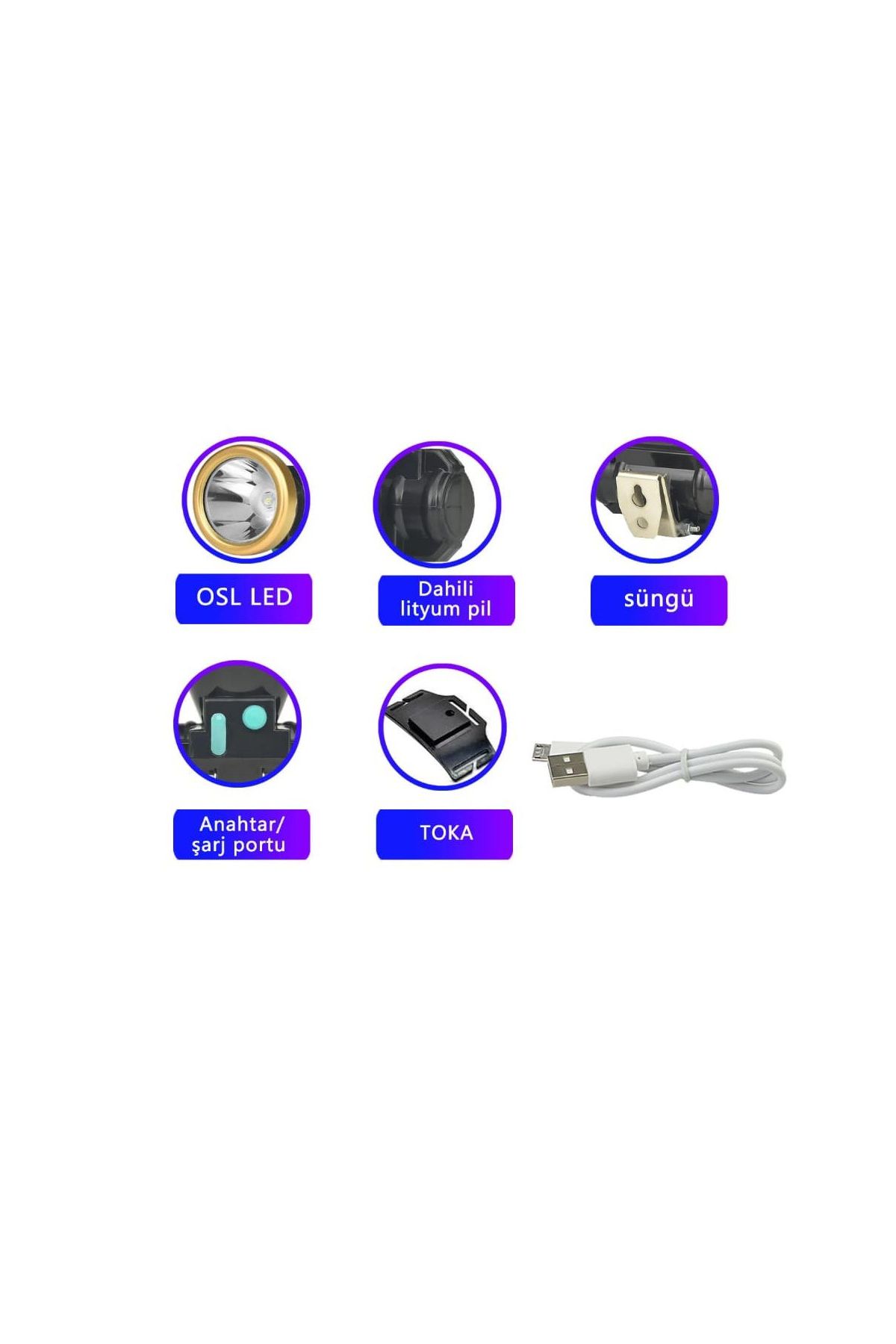 ŞARJLI BARET LAMBASI OSL LED WATTON WT-065