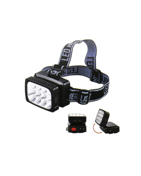 12 Ledli Güçlü Şarjlı Kafa Lambası Watton -064