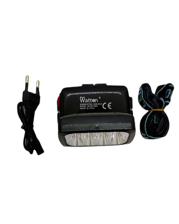 12 Ledli Güçlü Şarjlı Kafa Lambası Watton -064