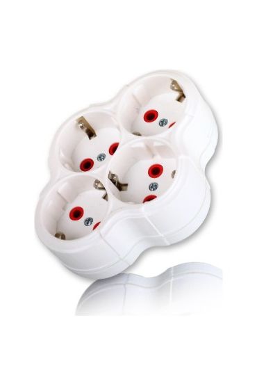 Fetih Dörtlü Topraklı Fişli Priz