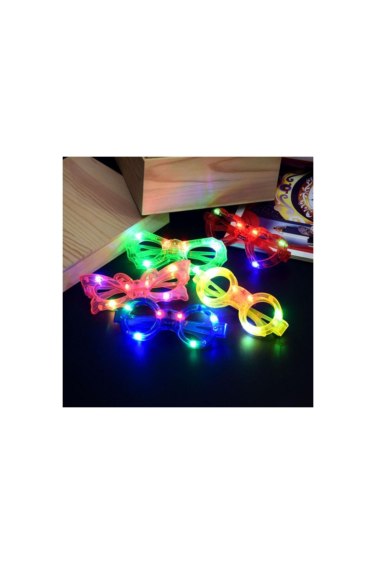 Led Işıklı Karışık 6 Model Yanar Söner Parti Gözlüğü 12 Adet