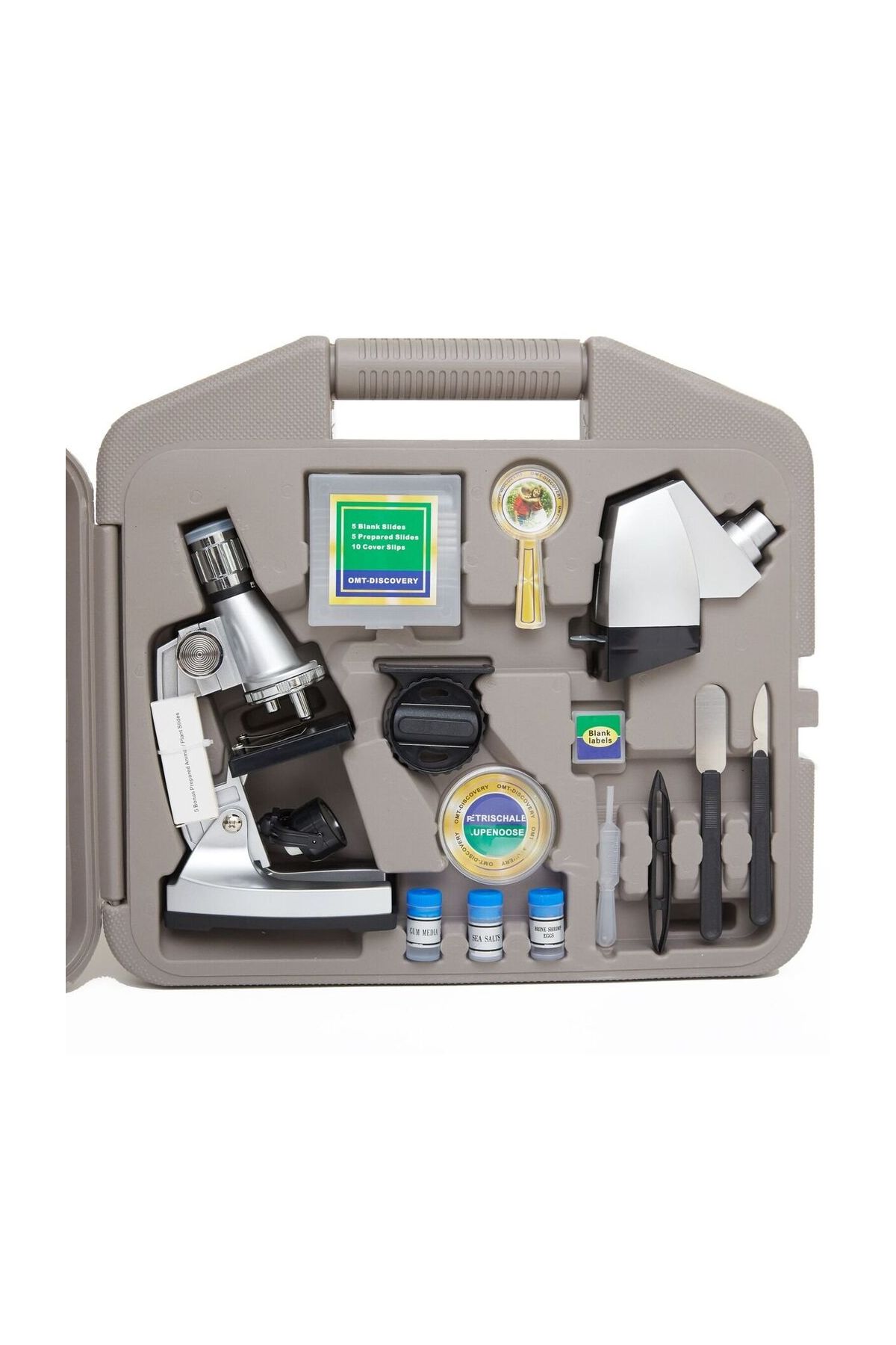 Nikula-50x-100x-200x-400x-600-1200x  çocuklariçin Eğitici  Projektörlü Mikroskop Seti