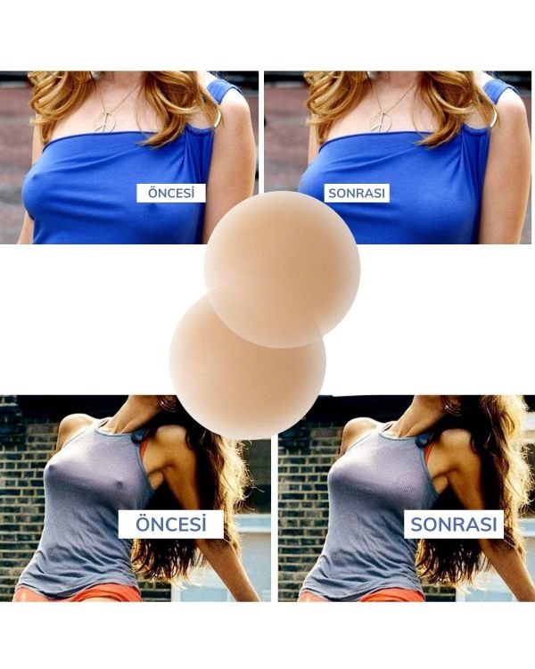 Göğüs Ucu Gizleyen şeffaf Silikon Ped - Nipple Silicone