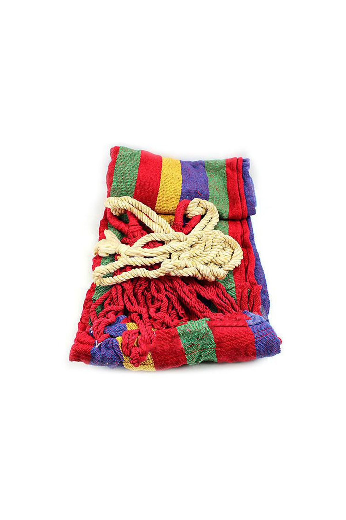 Kanvas Çantalı Hamak Çubuklu Mavi Çizgiler 190 x 80 CM