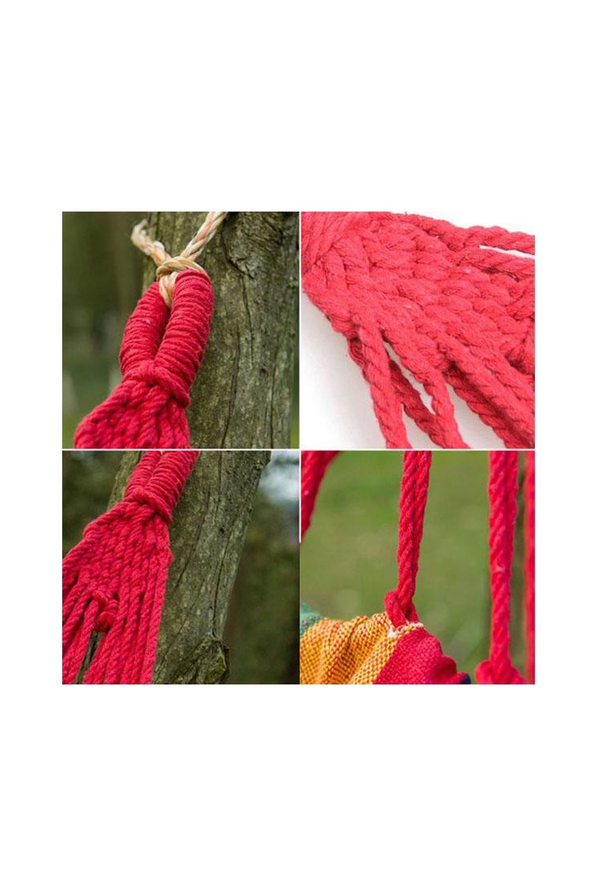 Kanvas Çantalı Hamak Çubuklu Mavi Çizgiler 190 x 80 CM