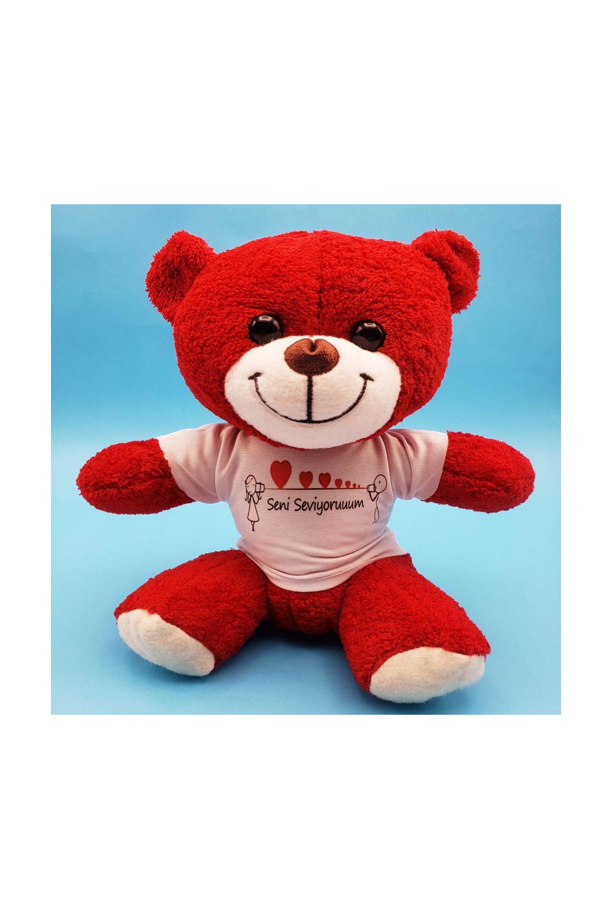 Seni Seviyorum Tasarımlı Oyuncak Ayı