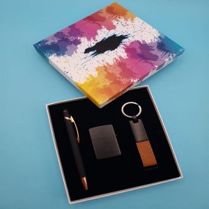 Rubber Kalem Anahtarlık çakmak Set