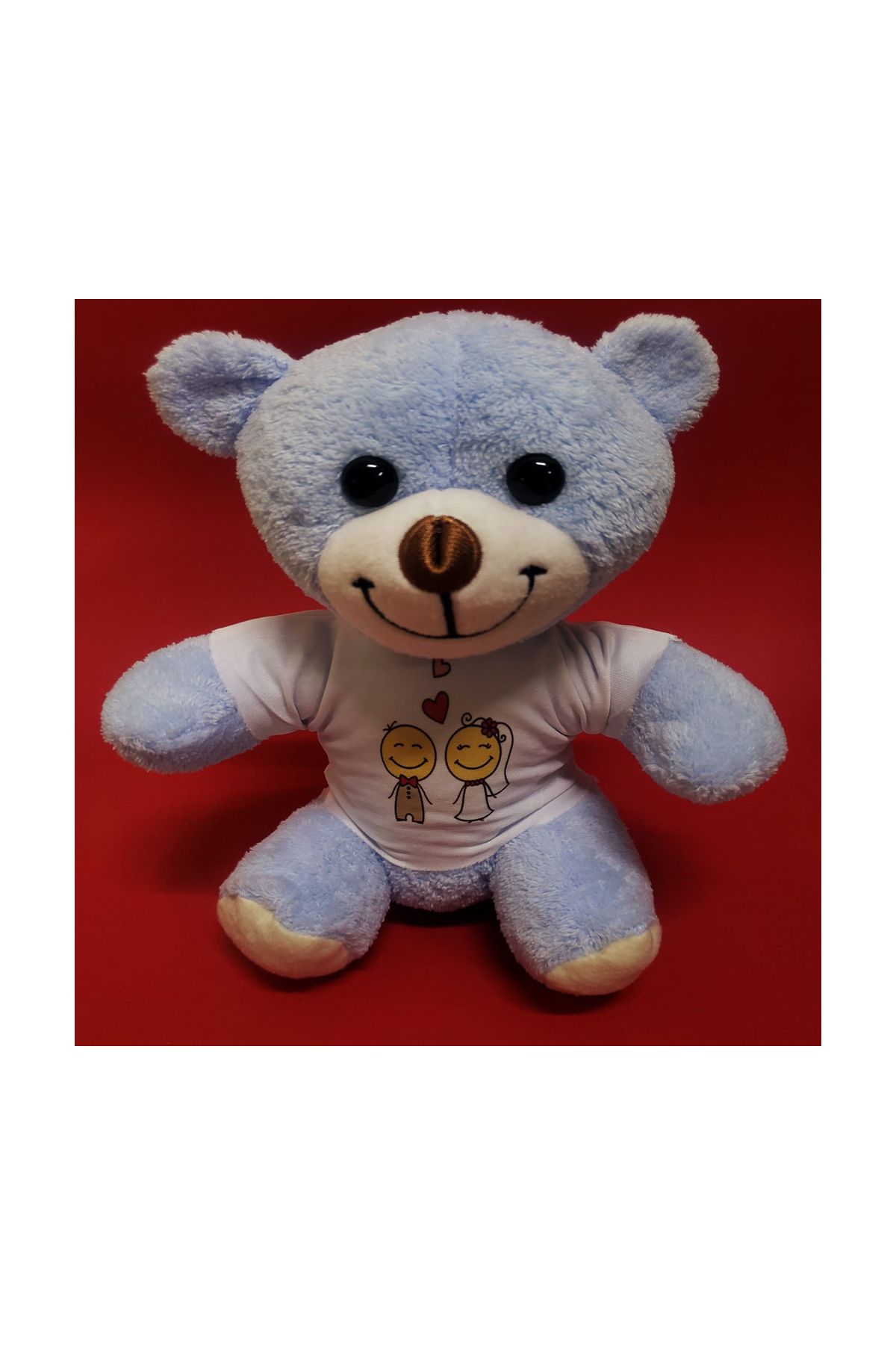 Mutlu çift Tişörtlü Peluş Ayı