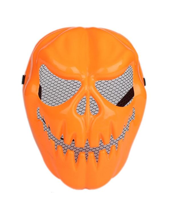 Turuncu Renk Cadılar Bayramı Balkabağı Maskesi