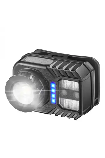 PeakStar PS-571 Sensör XPG COB LED USB Şarj Edilebilir Lityum Pilli Zoomlu Kafa Lambası