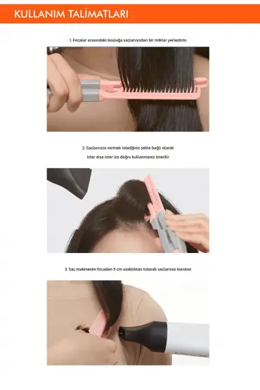 Saçlara Kolay şekil Veren Saç Kurutma Fırçası Apieu Easy Hair Dry Brush