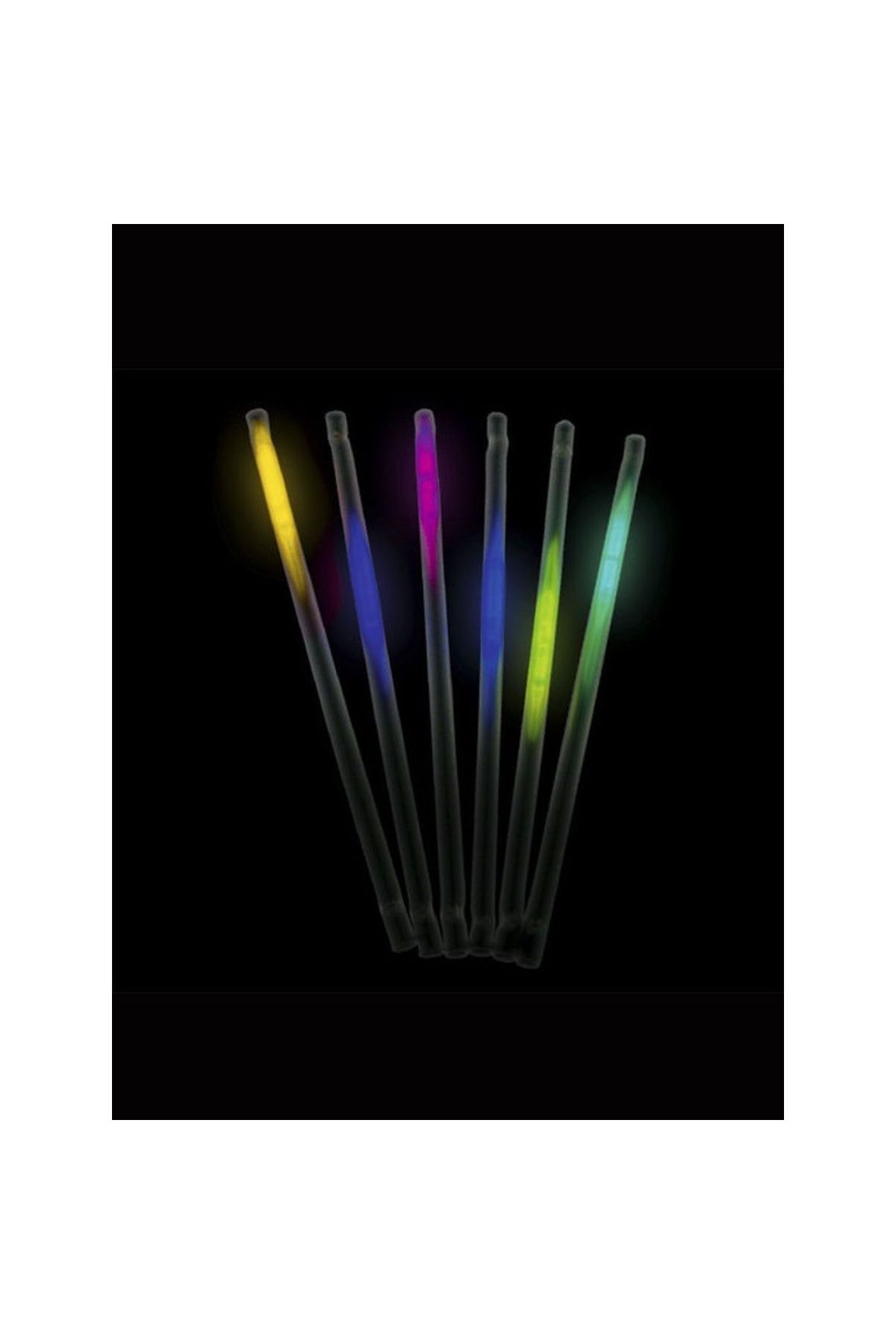 Karanlıkta Parlayan Glow Fosforlu Pipet 3 Renk 3 Adet