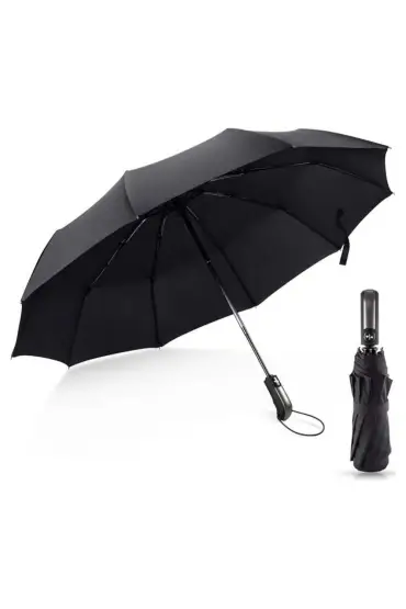 Tam Otomatik 10 Telli Siyah şemsiye