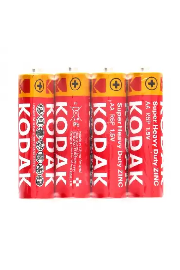 Kodak AA Pil Super Heavy Duty Çinko Karbon Kalem Pil 60 adet