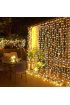 8 Fonksiyonlu 2.5 X 2.5 Metre Perde Led 12 Saçaklı 180 Ledli Kablolu Fişli