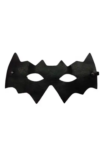 Siyah Renk Vinleks Deri Malzemeden İmal Batman Maskesi 10x20 cm
