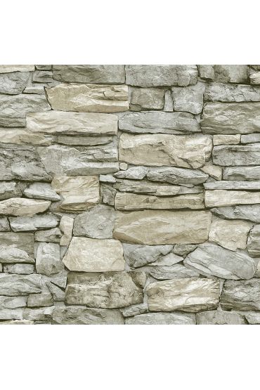 Kale Taş Duvar Desenli Kendinden Yapışkanlı 3d Duvar Raf Kapı Kaplama Kağıdı 5 Metre 60 Cm