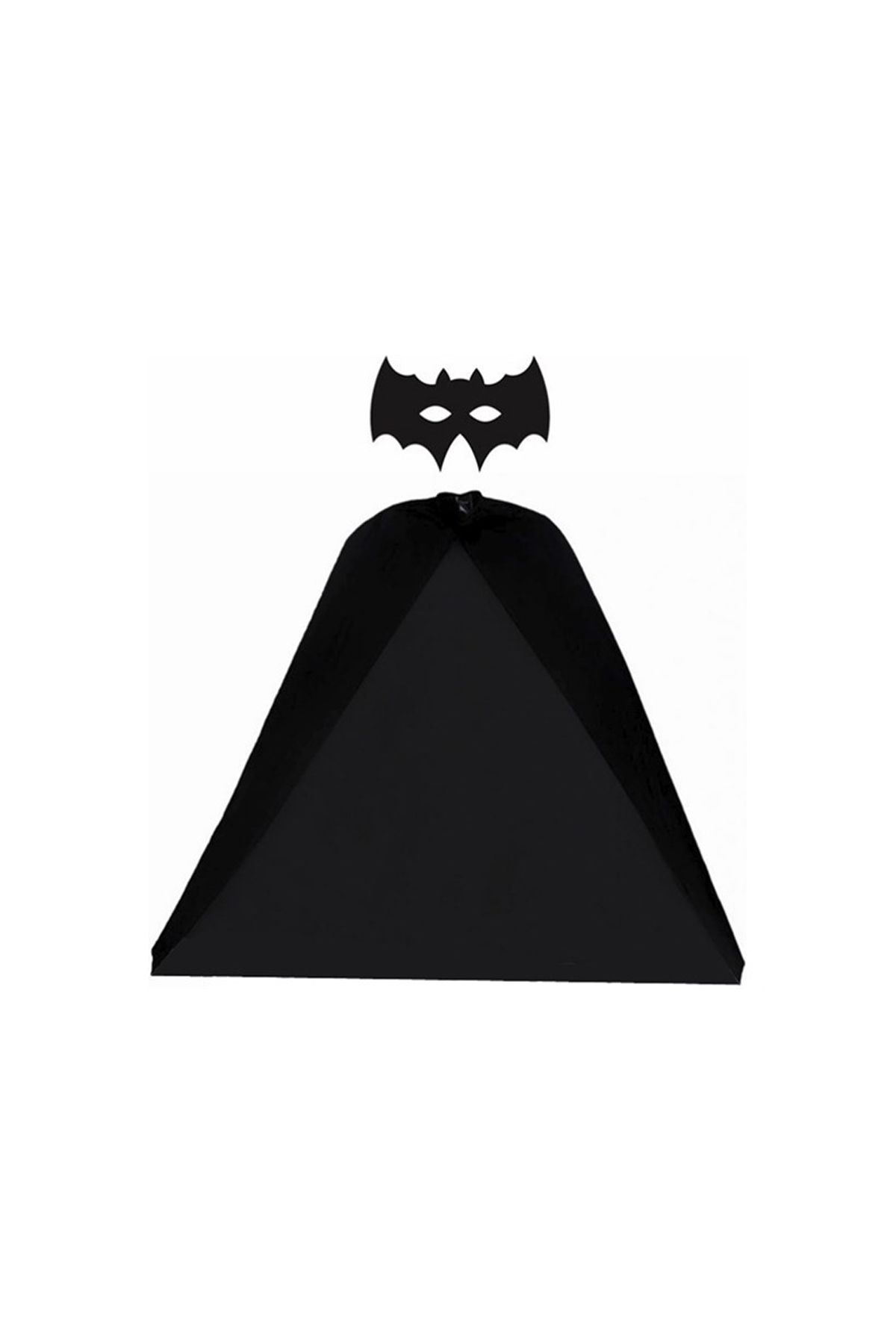 Batman Pelerini ve Maske Seti Çocuk Boy - Yarasa Pelerin ve Maske Seti 90 cm