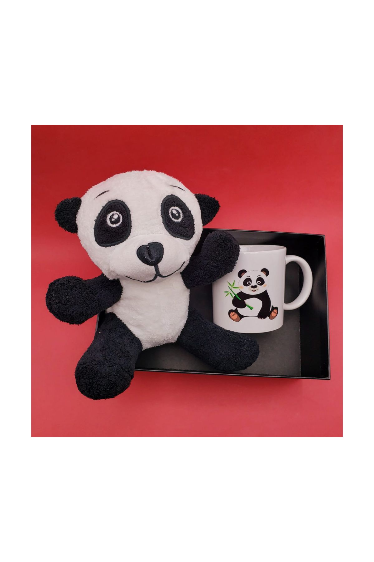 Panda Oyuncak Ve Kupa Seti