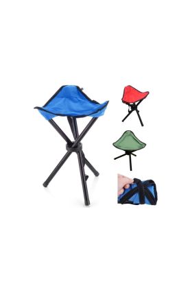 Hafif Taşınabilir Katlanır Tripod Üçgen Kamp Tabure