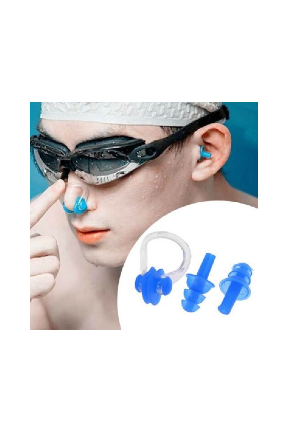 Silikon Su Geçirmez Kulak & Burun Tıkacı