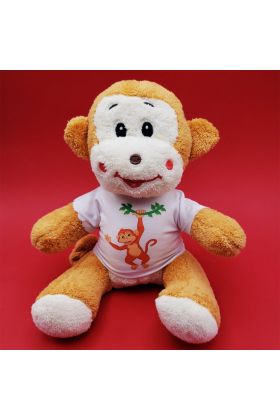 Tasarım Tişörtlü Oyuncak Maymun