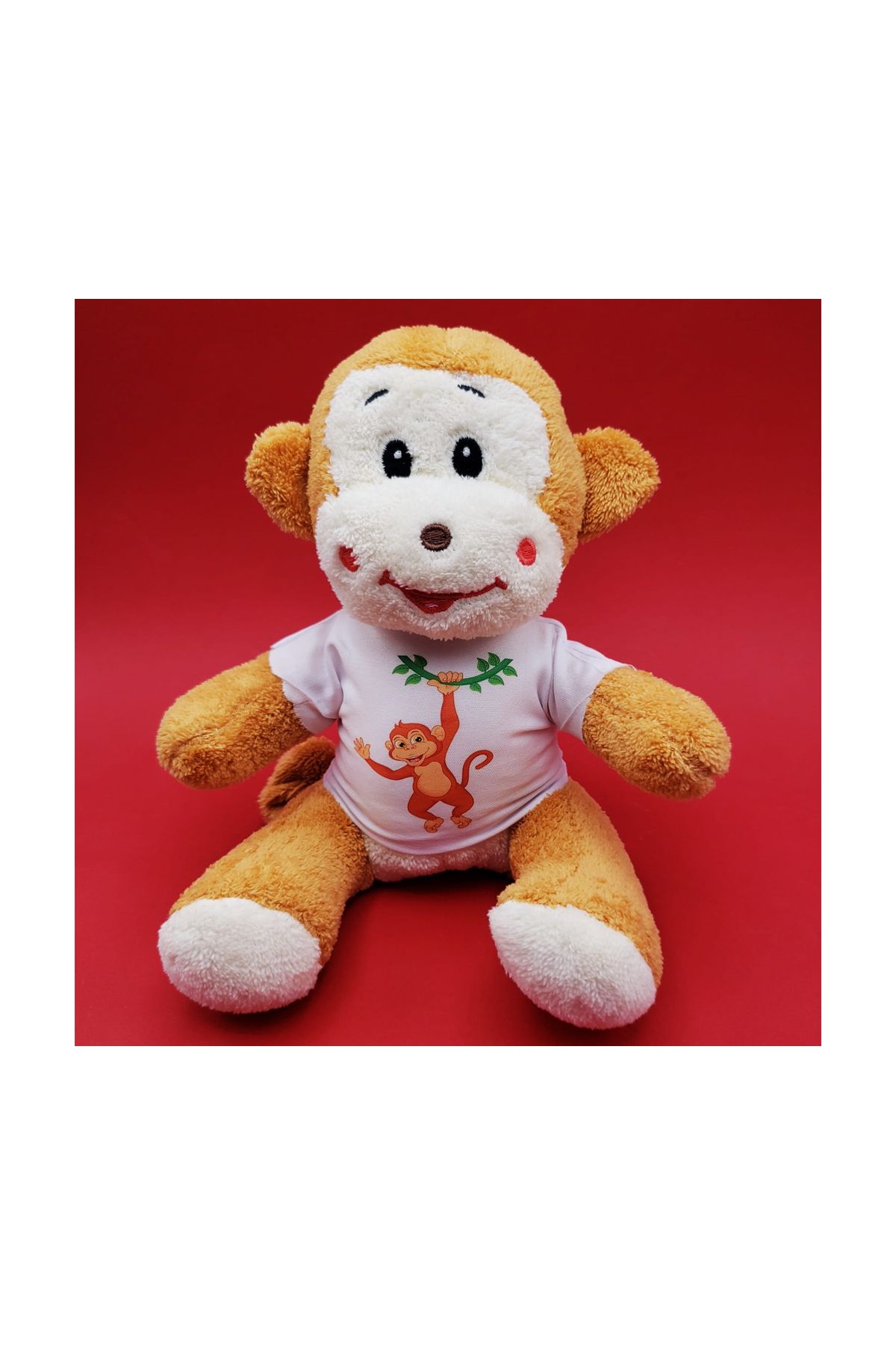 Tasarım Tişörtlü Oyuncak Maymun