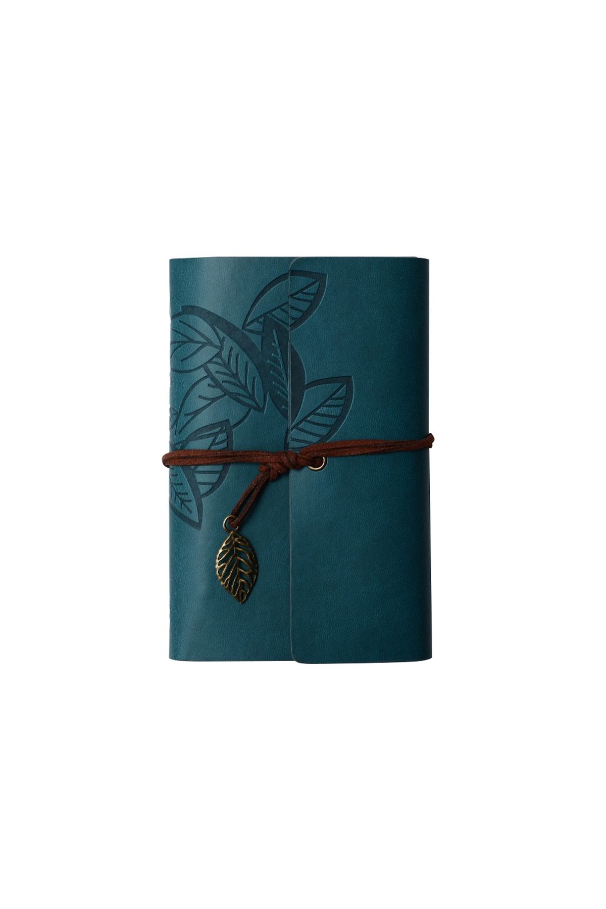 Yaprak Desenli Deri Defter