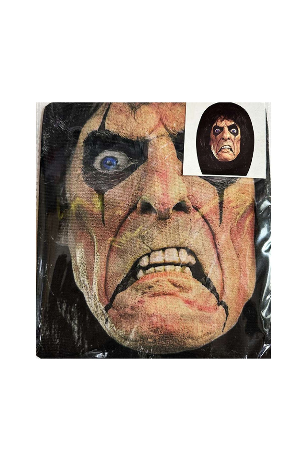 Yüze Yapışan Kafaya Tam Geçmeli Streç Maske Bez Maske Model 12