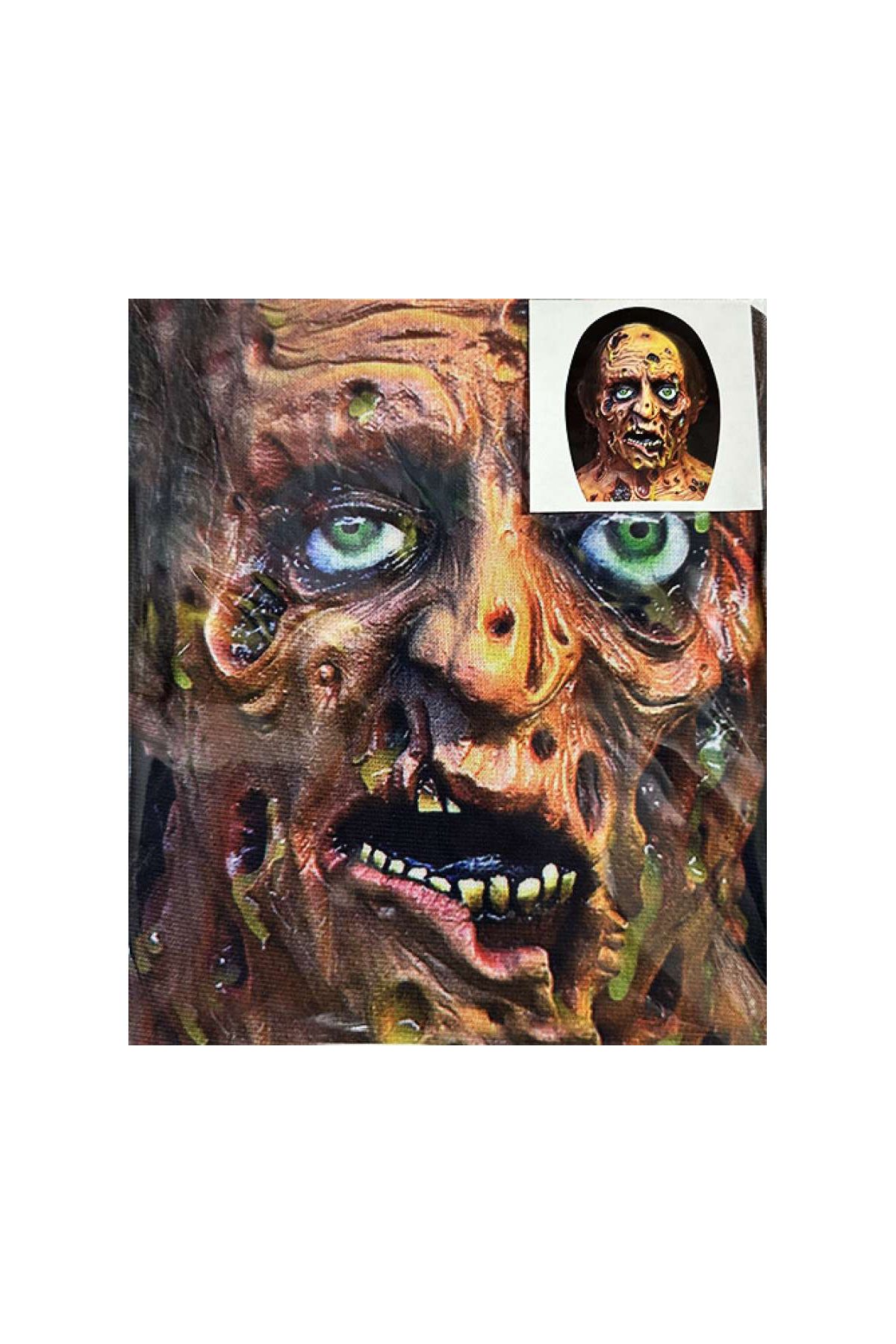 Yüze Yapışan Kafaya Tam Geçmeli Streç Eriyen Yüz Maske Bez Maske Model 8-2