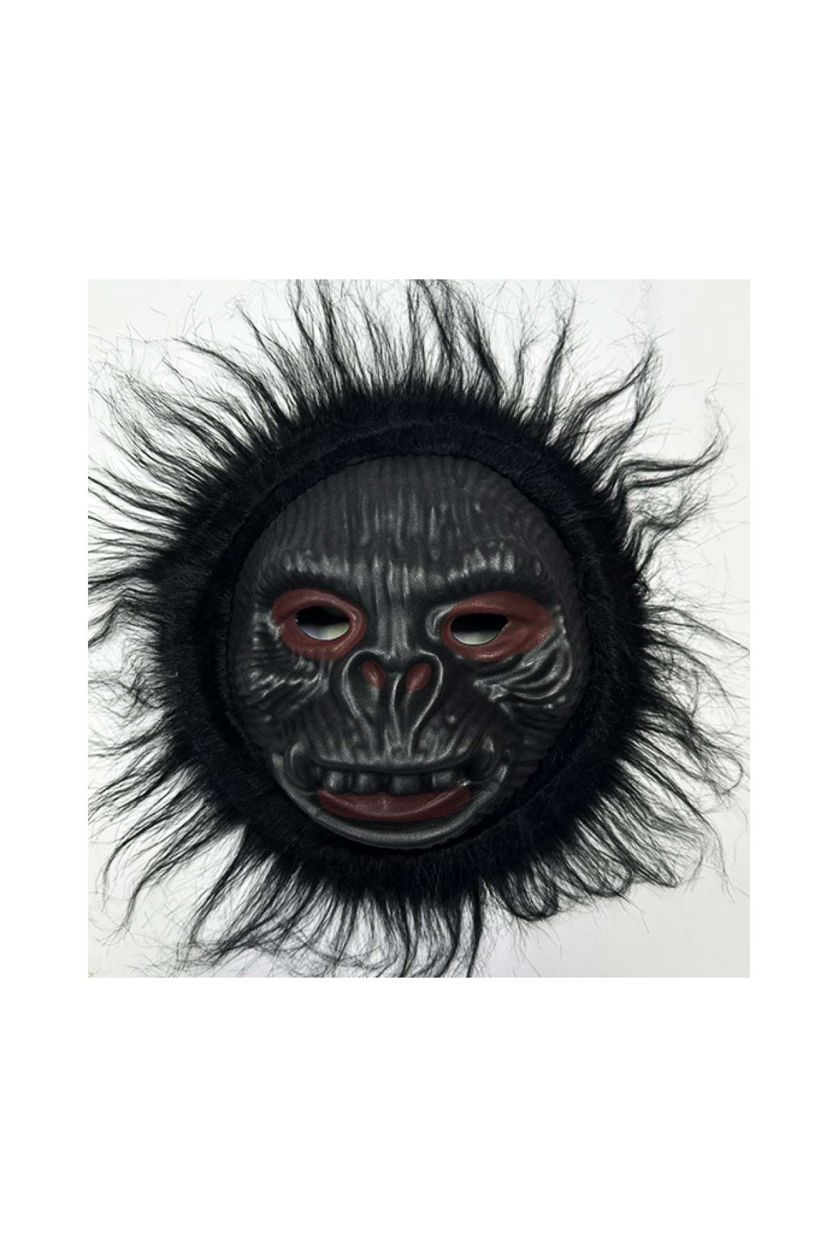 Orangutan Maskesi - Maymun Maskesi - Goril Maskesi Yetişkin Çocuk Uyumlu Siyah Renk Model 2