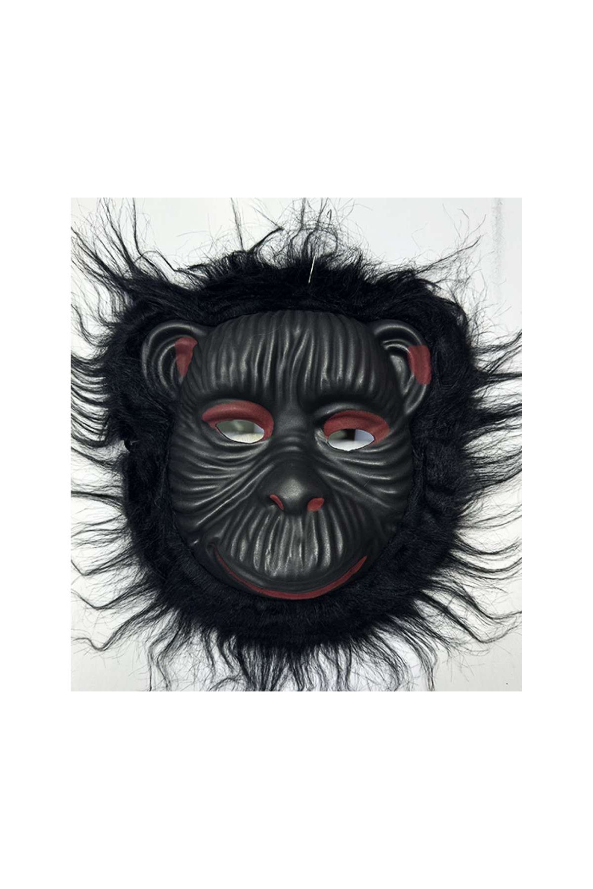 Orangutan Maskesi - Maymun Maskesi - Goril Maskesi Yetişkin Çocuk Uyumlu Siyah Renk Model 4