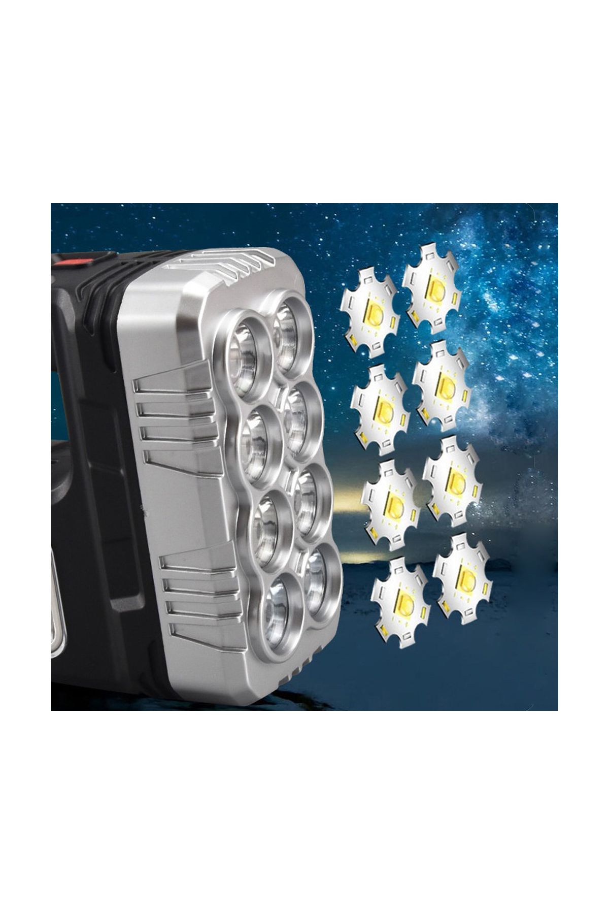 SOLAR PANELLİ LEDLİ FENER WATTON WT-614